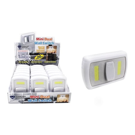 Diamond Visions Manual Battery Powered Mini COB LED Night Light W/Switch